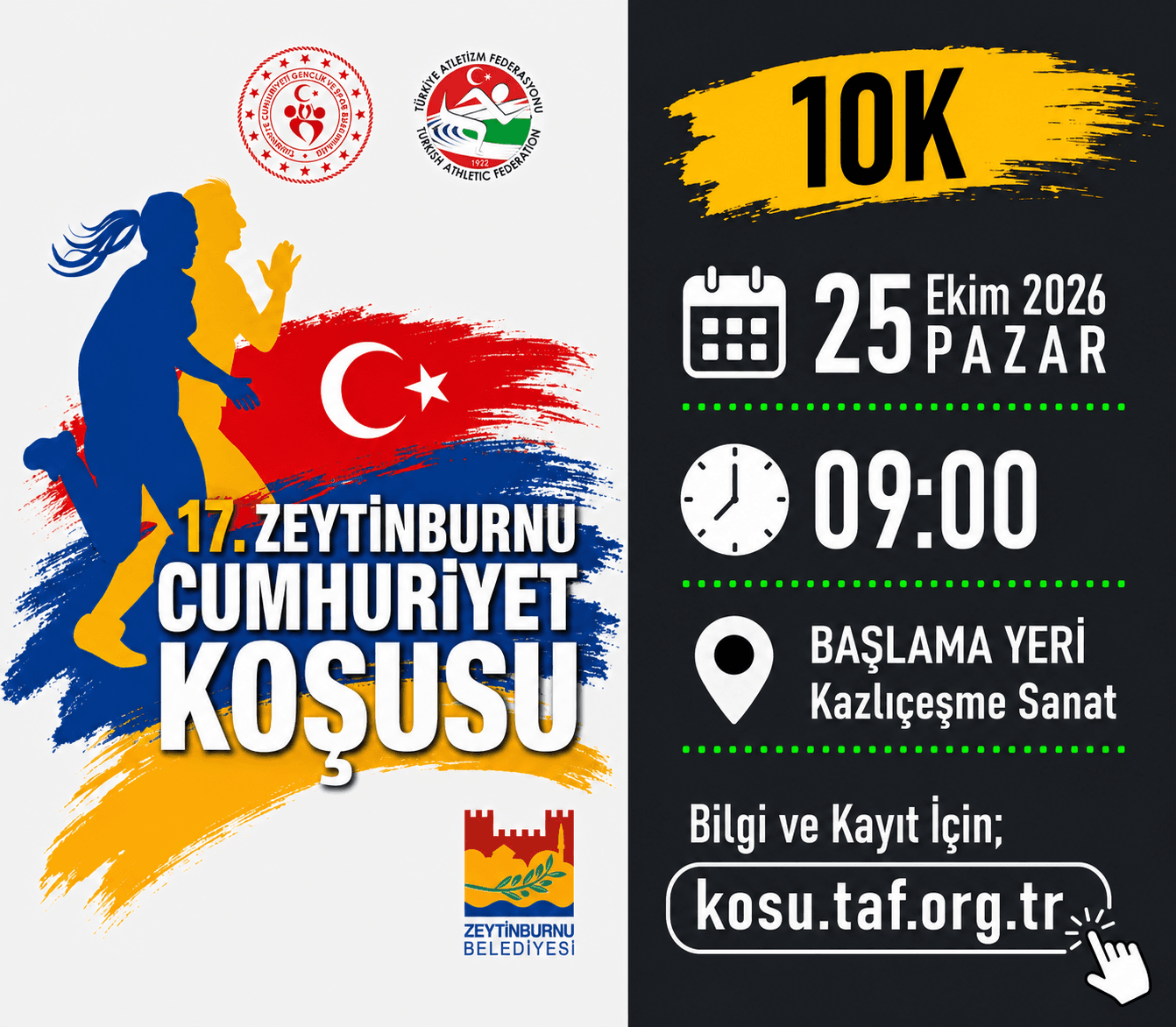17. Uluslararası Zeytinburnu Cumhuriyet Koşusu yarış görseli