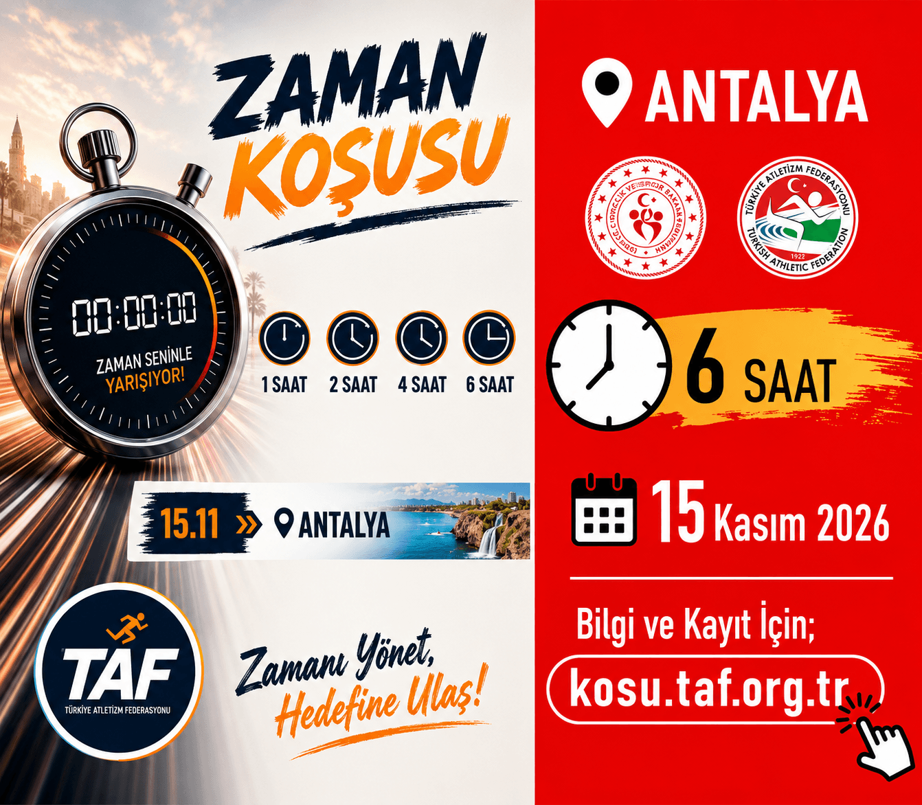 Antalya Zaman Koşusu yarış görseli